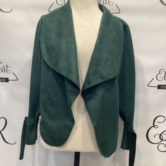 CAMISA SZ S FAUX SUEDE CROP JACKET - Picture 1 of 7